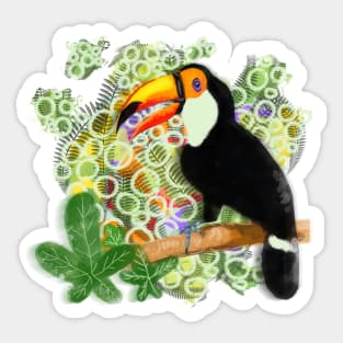 Artistic toucan Sticker